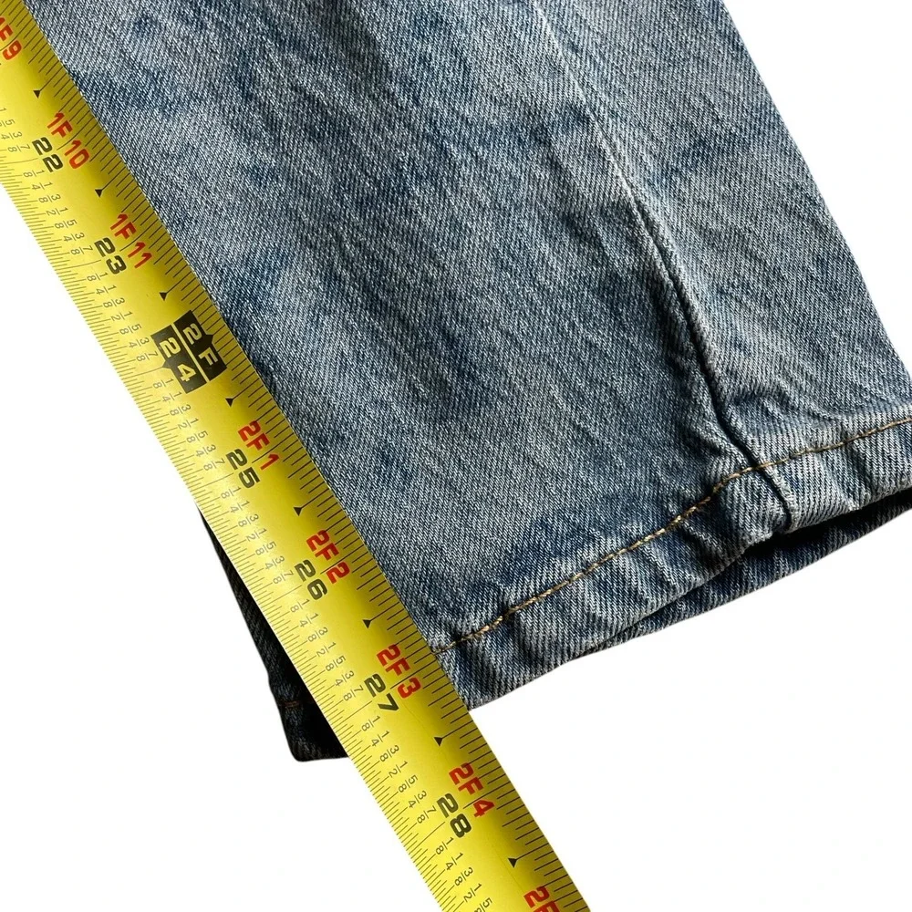 Levis 512 Jeans Mens 29 Blue Denim Slim Fit Leg Acid Wash Measured 29x30